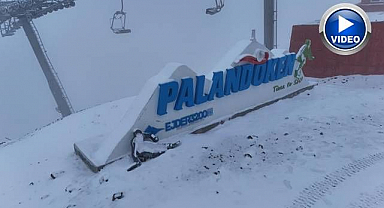 Palandöken zirvesinde kar kalınlığı 10 santimetreye ulaştı!
