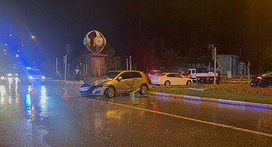 Sağanak yağış kazayı getirdi!