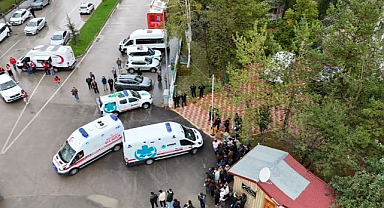 Sağlık ekiplerinden deprem tatbikatı