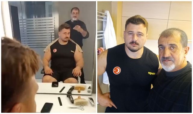 Şampiyon, Erzurumlu kuaföre emanet