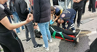 Sinyalizasyon olmayan kavşakta dehşet! 