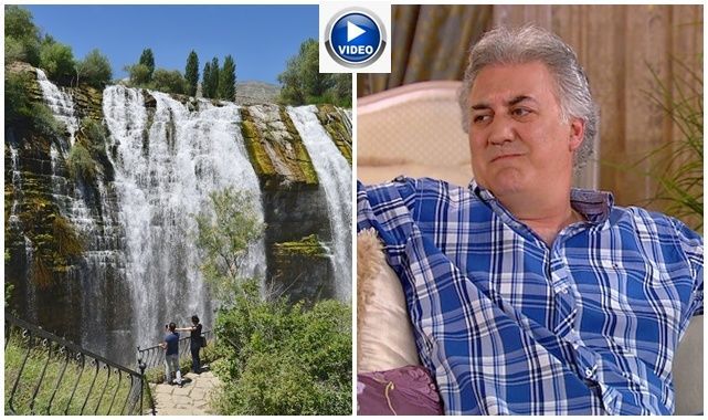 Tortum şelalesi bu kez Haluk'la gündemde