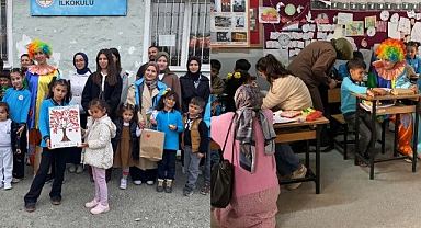 Üniversitelilerden çocuklara sürpriz etkinlik
