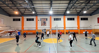 Voleybol maçında buluştular