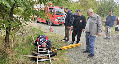 Yağış sonrası toprakta büyük göçük! Ekipler harekete geçti