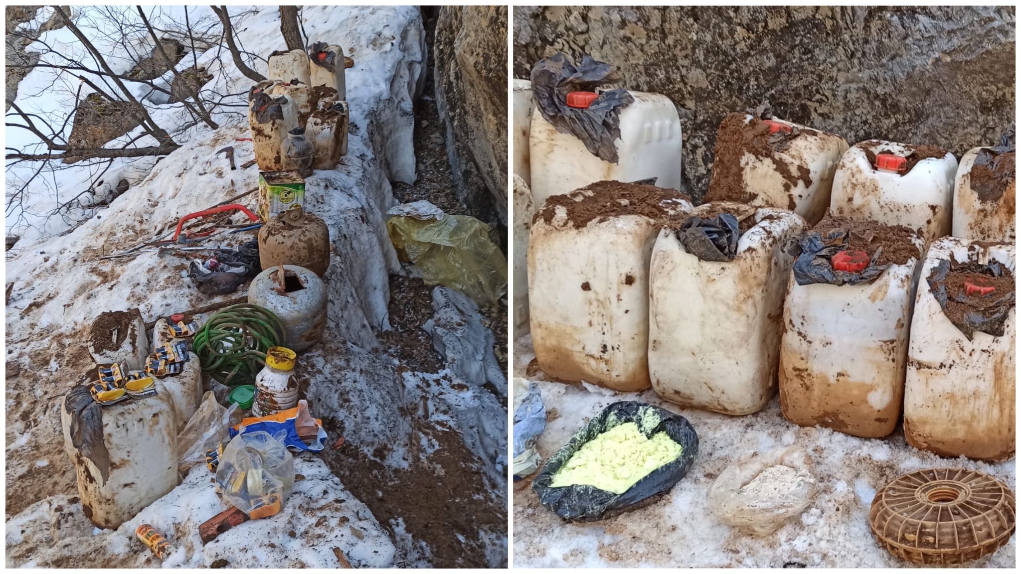 Teröristlerce Kullanılan 2 Sığınak İmha Edildi