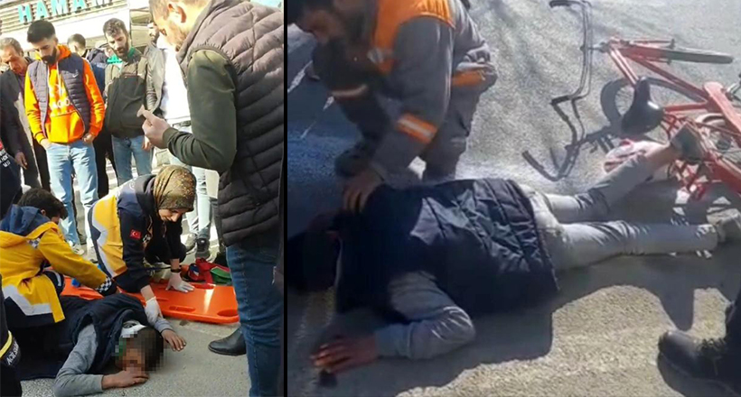 Pikabın Çarptığı Çocuk Yaralandı