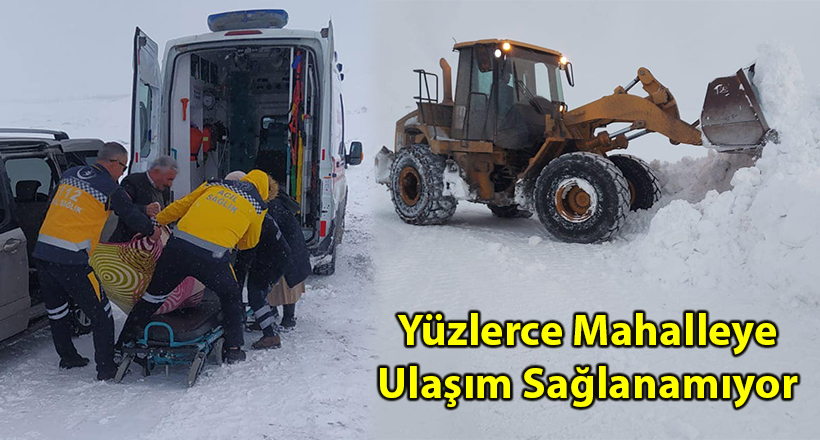 Yüzlerce Mahalleye Ulaşım Sağlanamıyor