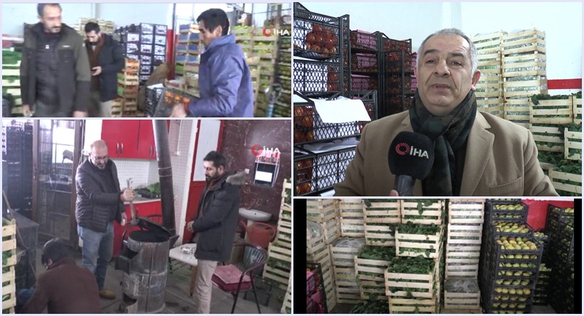 Doğu'ya sevk edilen sebze ve meyveler, araçlar yollarda kalınca dondu