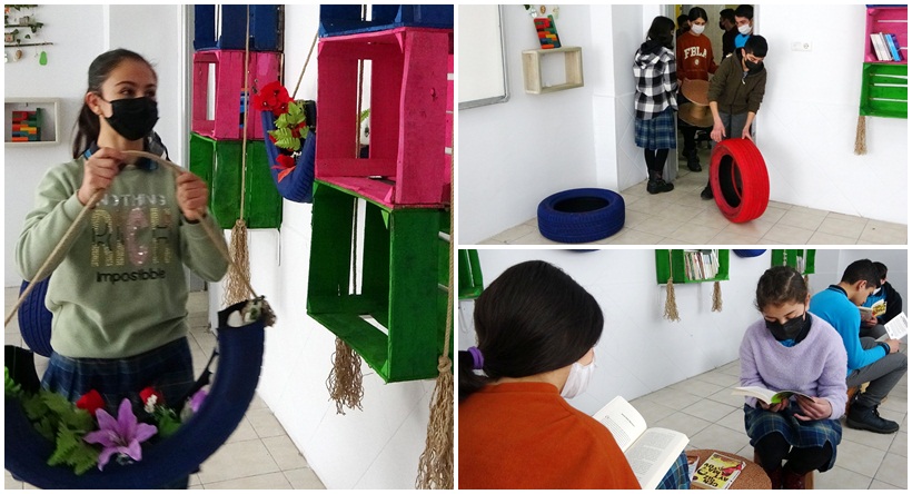 Atıl Malzemelerden Kütüphane