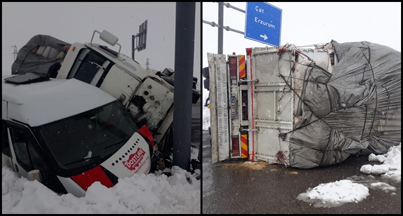 Minibüs İle Kamyon Çarpıştı: 4 Yaralı