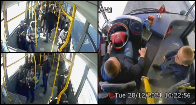 Maskesiz Vatandaşı Otobüsten İndirdi