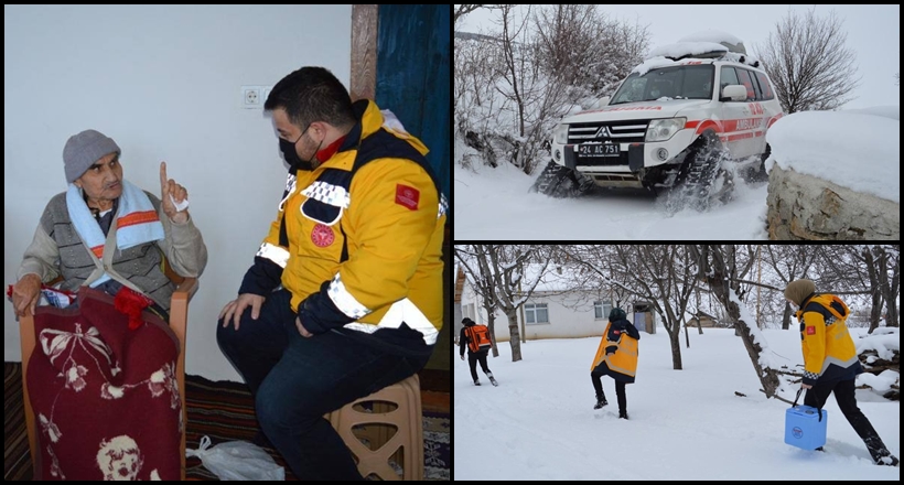 Karları Aşıp Aşı Yapıyorlar